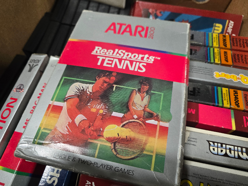 Jeu RealSports Tennis Pour Atari 2600 - État Correct, Envoi Rapide Sous 24h